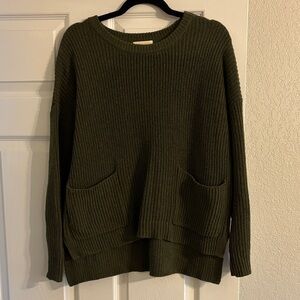 MELLODAY Forest Green Crew Neck Sweater